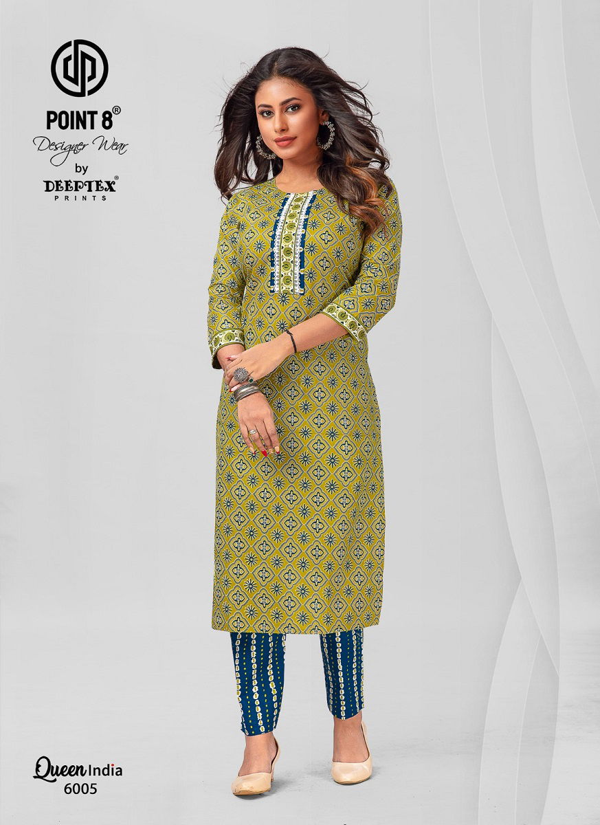 Deeptex Queen India Big Size Cotton Kurti With Bottom Catalog